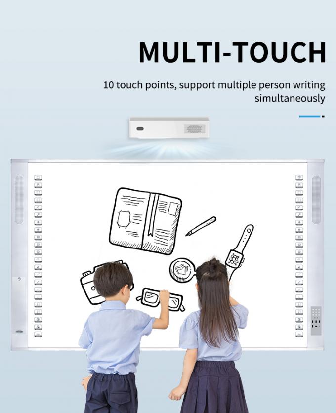 Tableau blanc interactif portable de 96 pouces avec projecteur laser 4