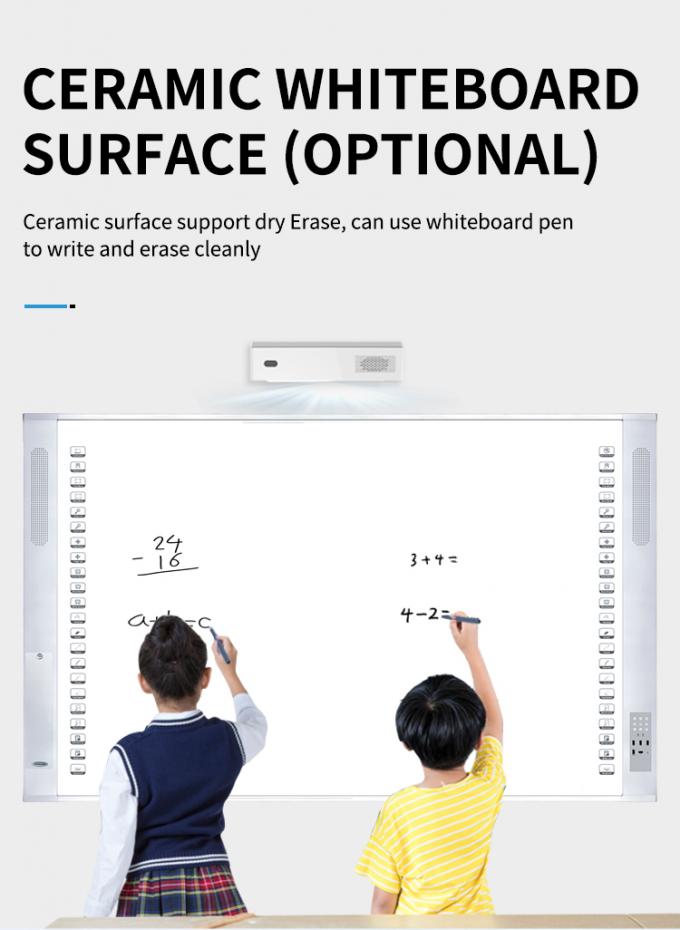 Tableau blanc interactif portable de 96 pouces avec projecteur laser 8