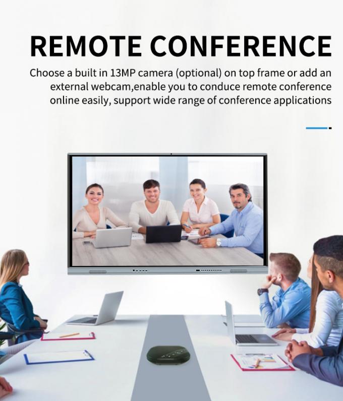 Iboard Nouveau produit Affichage intelligent interactif à écran plat de 98 pouces 4K Affichage grand écran tactile pour salle de réunion 1