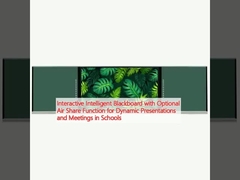 Tableau noir intelligent interactif avec fonction de partage d'air en option pour des présentations et des réunions dynamiques dans les écoles