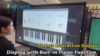 Écran plat interactif de 75 pouces pour les réunions