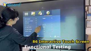 Test fonctionnel de l'écran tactile interactif
