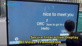 Écran tactile interactif sécurisé pour les réunions