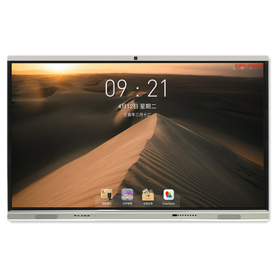 Moniteur multi d'écran du contact LED de l'écran plat 4K Android 11 interactifs d'affichage à cristaux liquides avec la fente d'OPS pour l'éducation