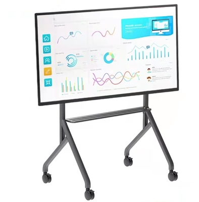 Stand mobile pour téléviseur LCD interactif à écran plat à écran plat interactif tableau blanc avec roue universelle de haute qualité