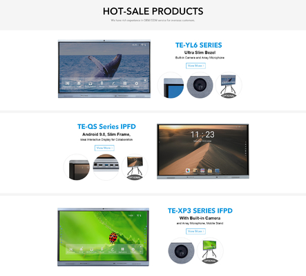 Moniteur multi d'écran du contact LED de l'écran plat 4K Android 11 interactifs d'affichage à cristaux liquides avec la fente d'OPS pour l'éducation