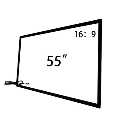 55" cadre d'écran tactile multi infrarouge du cadre IR de recouvrement de conversion de contact d'USB pour le kiosque de moniteur