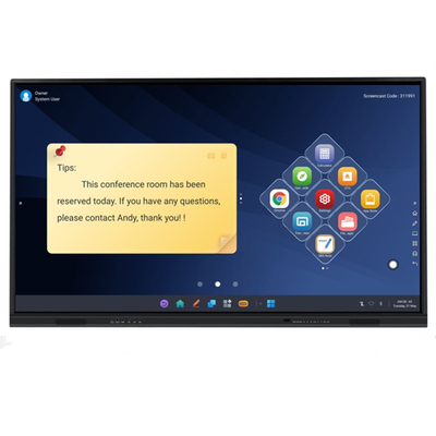 Écran tactile interactif de 86 pouces 4K Smart Board pour les entreprises scolaires
