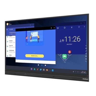 Tableau blanc interactif infrarouge de haute précision avec connexion de port USB Conception personnalisée Affichage interactif à écran plat