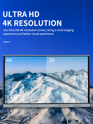 Panneau d'affichage interactif de tableau blanc d'écran tactile de DLED 75 Digital, éclair de 3G RAM 32G, pour le bureau