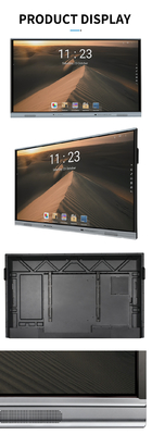 Panel plat interactif de 86 pouces en aluminium monté sur le mur, Android 13, 4+32G, 3840 x 2160