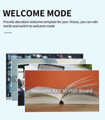iBoard Carte numérique à écran plat interactif infrarouge de haute qualité 75 pouces 20 points tactiles USB3.0