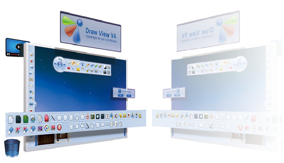 Écrivant à logiciel Digital infrarouge tableau blanc interactif conseil futé pour enseigner 10/20 point