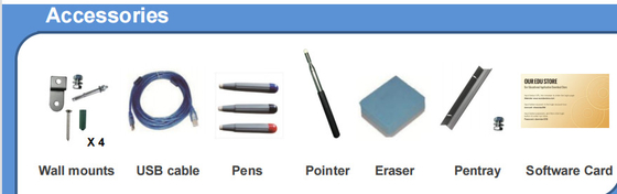 Conseil futé électronique de contact multi infrarouge de taille d'OEM avec le Touch Pen de logiciel d'enseignement