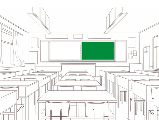 iBoard 75" 86" tableau noir nano intelligent intelligent LED Android 9,0 d'interconnexion pour la salle de classe d'école