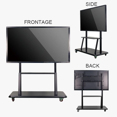 55" 86" Interactif tableau blanc Stand 200KGS Avec standard VESA facile à utiliser et à installer