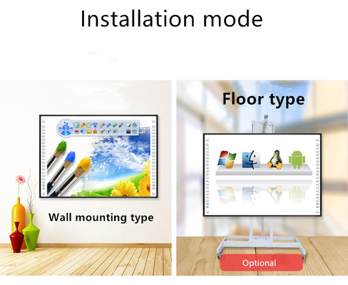 Infrared Interactive Whiteboard Teaching Board Logiciel d'écriture multifonctionnel Finger Touch
