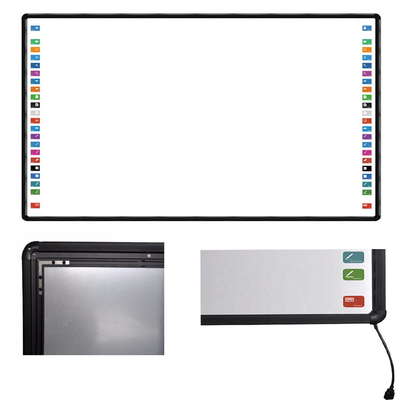Tableau blanc interactif de 86 pouces Moniteurs de télévision intelligents Tableau avec projecteur pour l' école