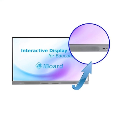 Panneau plat interactif de 98 pouces 65/ 86 /75 pouces Plateaux interactifs 4K avec microphone en rangée en option