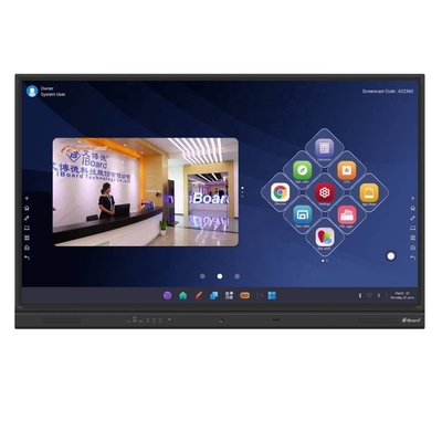 Tableaux intelligents interactifs à écran plat de 98 pouces pour les bureaux scolaires