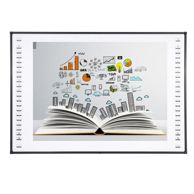 Tableau blanc interactif infrarouge de 102 pouces avec surface en céramique/nano et 10 points de contact pour la salle de classe