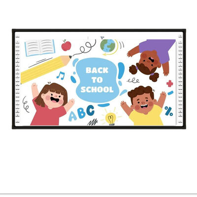 Tableau projecteur interactif de 102 pouces avec surface nano et 10 points tactiles pour salle de classe scolaire
