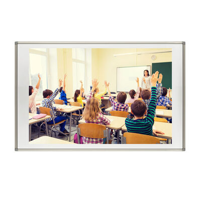 Tableau projecteur interactif de 102 pouces avec surface nano et 10 points tactiles pour salle de classe scolaire