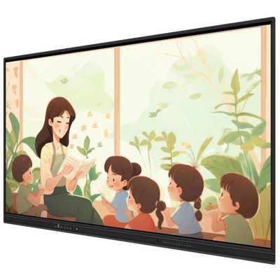 Tableau interactif tout en un 65 75 86 pouces Lecteur multimédia multi-touch IR Points Smart TV Tableau pour bureau de formation