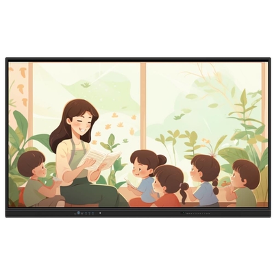 Tableau interactif tout en un 65 75 86 pouces Lecteur multimédia multi-touch IR Points Smart TV Tableau pour bureau de formation
