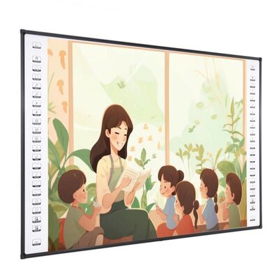 Tableau blanc interactif infrarouge de 82 pouces avec 10 points tactiles et port USB pour salle de classe intelligente