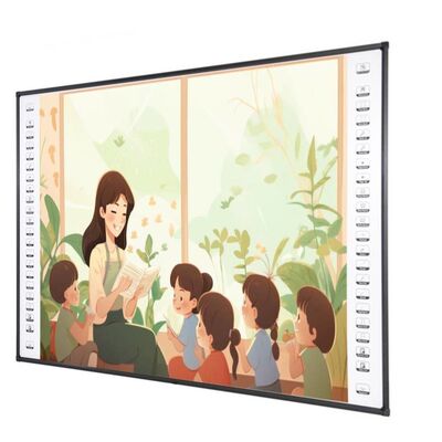 Tableau blanc interactif infrarouge de 82 pouces avec 10 points tactiles et port USB pour salle de classe intelligente