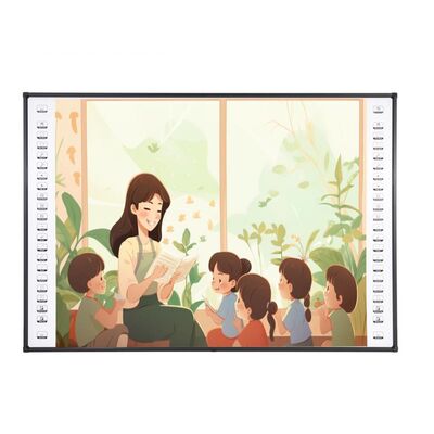 Tableau blanc interactif infrarouge de 82 pouces avec 10 points tactiles et port USB pour salle de classe intelligente