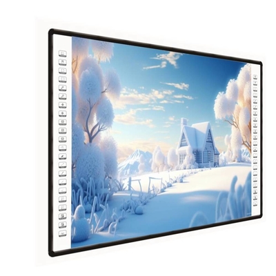 Tableau de projection interactif 4K 82 85 102 pouces Barre latérale 10 points tactiles USB PC stylo doigt écrire tableau blanc Pour les écoles