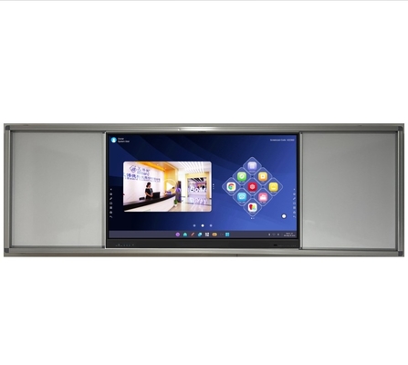 Panel plat interactif de 86 pouces avec tableau blanc coulissant