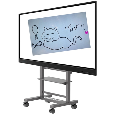 75 pouces panneau plat interactif 65/ 86 /98 pouces panneaux interactifs 4K avec support en option
