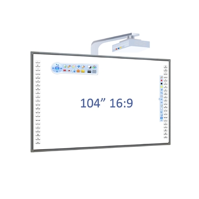 Tableau blanc interactif avec rétroéclairage LED métallique ou cadre noir