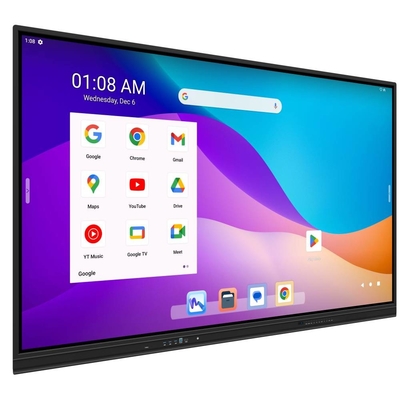 Android 13 EDLA Certifié Interactive Flat Panel 40 IR Touch TV Moniteur 65 75 86 pouces tableau blanc d'annotation sans fil
