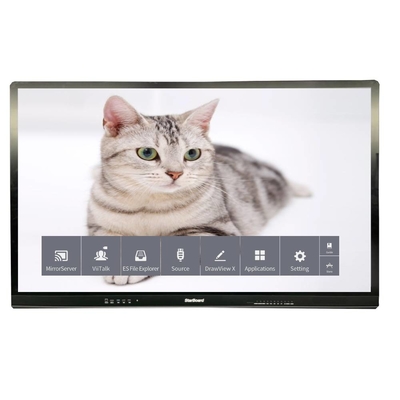 Tableau LCD tactile capacitif 65 pouces 4K 3840*2160 Moniteur en verre trempé anti-éblouissement Aucun système pour la télévision