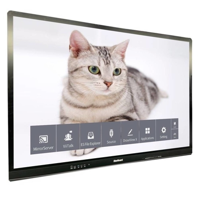 Tableau LCD tactile capacitif 65 pouces 4K 3840*2160 Moniteur en verre trempé anti-éblouissement Aucun système pour la télévision