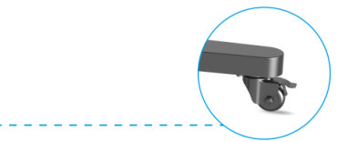 Tableau blanc interactif réglable en hauteur pour téléviseur intelligent Moniteur tactile