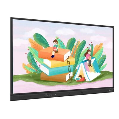 65 75 86 pouces 4K Ultra HD Windows OS Smart Board Monté sur le mur Affichage LCD avec support mobile