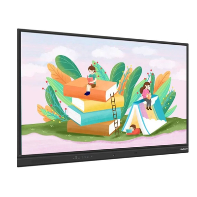 65 75 86 pouces 4K Ultra HD Windows OS Smart Board Monté sur le mur Affichage LCD avec support mobile