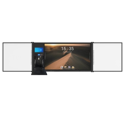 Caméra de reconnaissance faciale vocale AI intégrée à un tableau noir interactif avec écran tactile multi-touch Android Windows System de 75 pouces