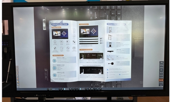 Tableau noir intelligent avec caméra documentaire Système double pour l'enseignement interactif