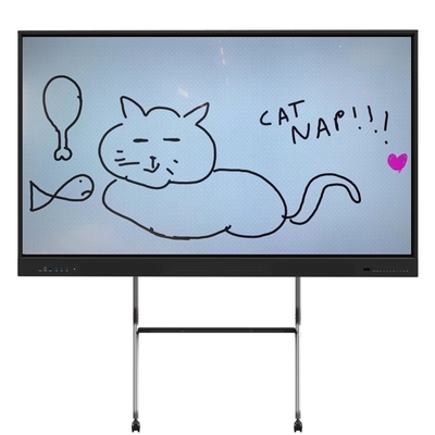 3840*2160 Tableau d'enseignement LCD 5ms Tableau tactile interactif Windows Linux Infrarouge Pour l'enseignement professionnel ou scolaire