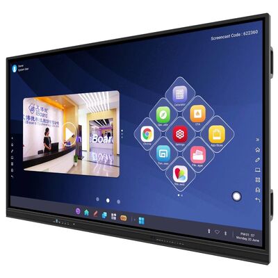 Dernier écran tactile interactif Moniteur de 75 pouces pour l'éducation Affichage d'entreprise