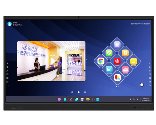 Vente à chaud Pas cher 65 75 pouces affichage LCD 4K tableau intelligent Prix tableau blanc numérique tableau blanc interactif éducatif