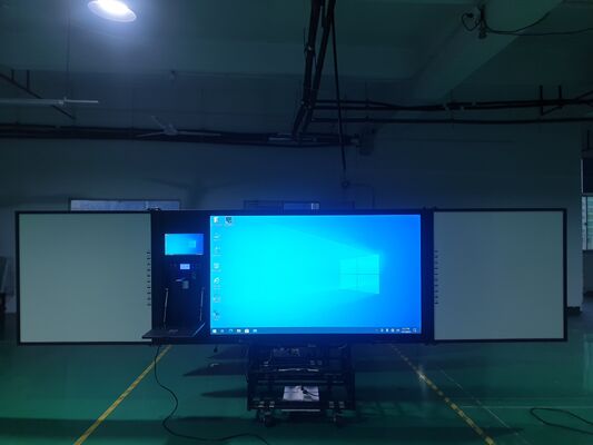 Tableau blanc interactif infrarouge 75'' avec système d'exploitation Android et interconnexion double écran pour l'enseignement intelligent