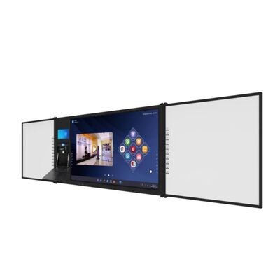 Tableau blanc interactif infrarouge 75'' avec système d'exploitation Android et interconnexion double écran pour l'enseignement intelligent