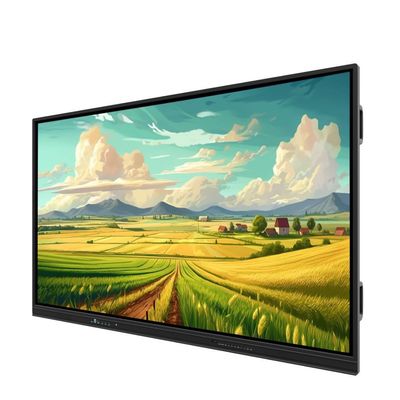 Iboard EDLA Google Certifié Android 13 Multi Window Tableau blanc Logiciel haut-parleur Microphone Caméra Mobile Stand en option